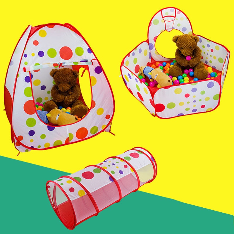 Piscina de Bolinha Infantil 3 em 1 - Play Tent Imbaby